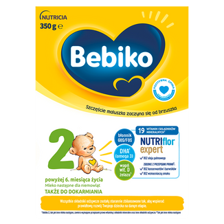Bebiko 2 Nutriflor Expert, mleko następne, powyżej 6 miesiąca, 350 g - zdjęcie produktu