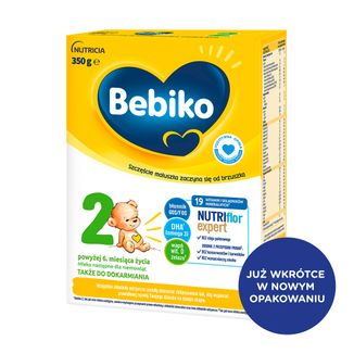 Bebiko 2 Nutriflor Expert, mleko następne, powyżej 6 miesiąca, 350 g - zdjęcie produktu