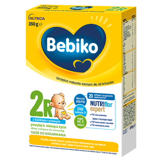 Bebiko 2R Nutriflor Expert, mleko następne z kleikiem ryżowym, powyżej 6 miesiąca, 350 g - zdjęcie produktu