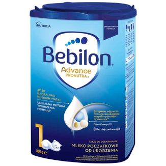 Bebilon Advance Pronutra 1, mleko początkowe, od urodzenia, 800 g - zdjęcie produktu