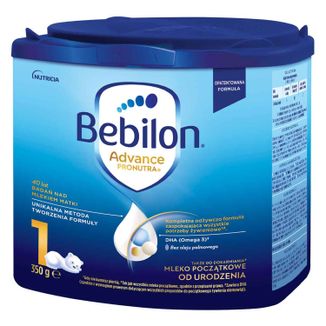 Bebilon Advance Pronutra 1, mleko początkowe, od urodzenia, 350 g - zdjęcie produktu