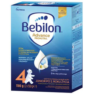 Bebilon Advance Pronutra 4 Junior, mleko modyfikowane, po 2 roku, 1100 g - zdjęcie produktu