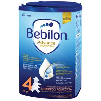 Bebilon Advance Pronutra 4 Junior, odżywcza formuła na bazie mleka, po 2 roku, 800 g - zdjęcie produktu