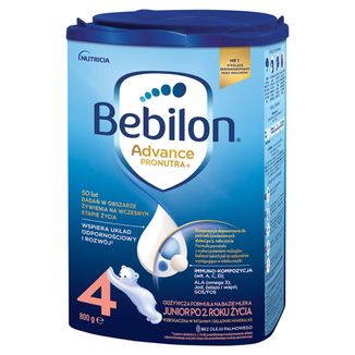 Bebilon Advance Pronutra 4 Junior, odżywcza formuła na bazie mleka, po 2 roku, 800 g - zdjęcie produktu
