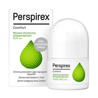 Perspirex Comfort, antyperspirant roll-on, 20 ml USZKODZONE OPAKOWANIE - zdjęcie produktu