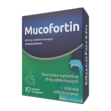 Mucofortin 600 mg, 10 tabletek musujących - miniaturka zdjęcia produktu
