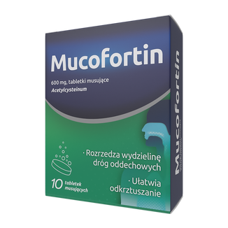 Mucofortin 600 mg, 10 tabletek musujących - zdjęcie produktu