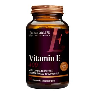 Doctor Life Vitamin E 400, mieszanina tokoferoli, 60 kapsułek - zdjęcie produktu
