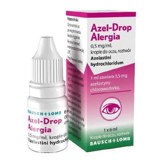 Azel-Drop Alergia, 0,5 mg/ml, krople do oczu, roztwór, 6 ml KRÓTKA DATA - zdjęcie produktu