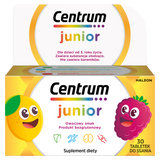 Centrum Junior dla dzieci od 3 lat, smak cytrynowo-malinowy, 30 tabletek do ssania - miniaturka zdjęcia produktu