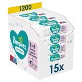 Pampers Sensitive, chusteczki nawilżane, 15 x 80 sztuk USZKODZONE OPAKOWANIE - miniaturka zdjęcia produktu