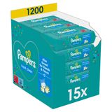 Pampers Fresh Clean, chusteczki nawilżane, 15 x 80 sztuk - miniaturka zdjęcia produktu