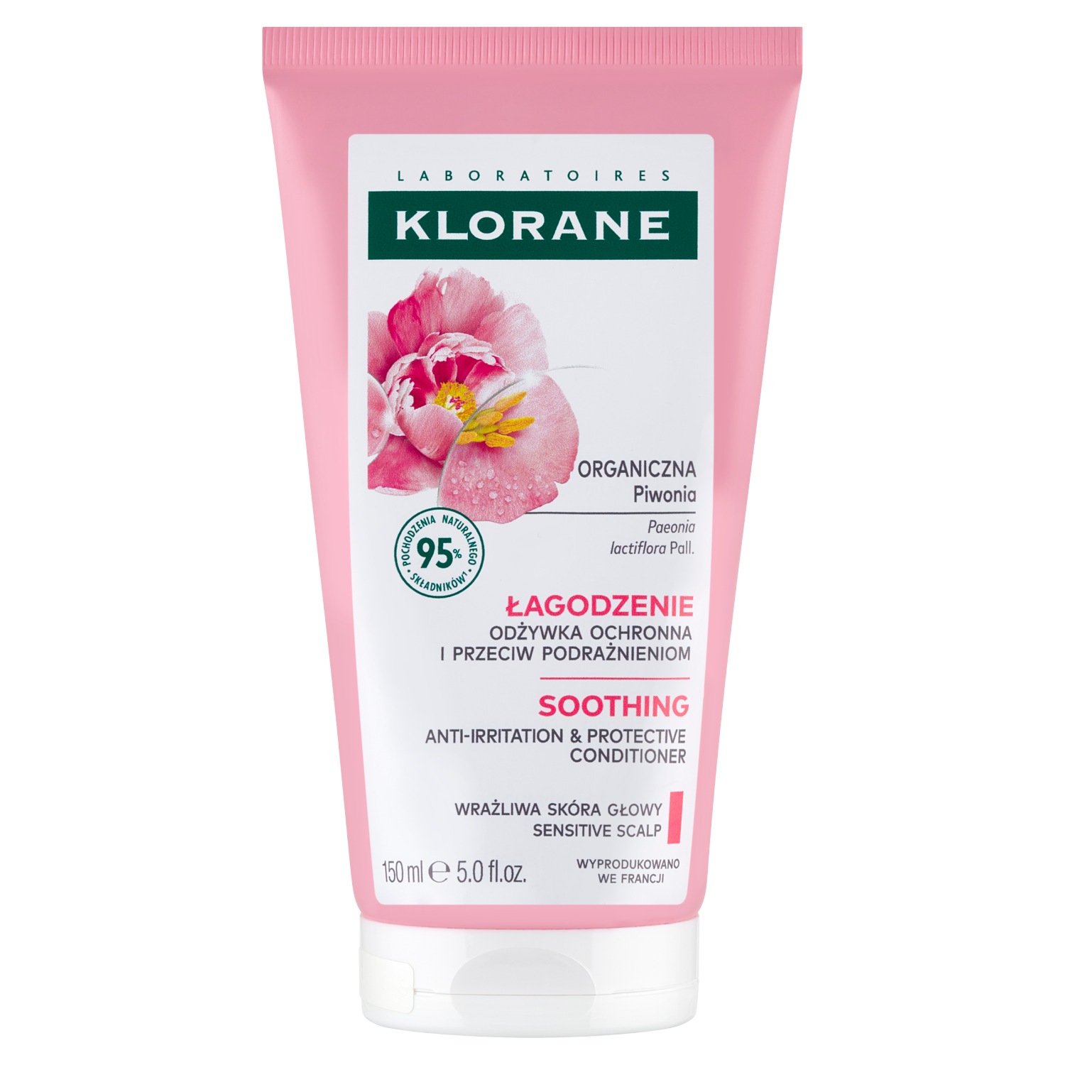 Klorane Klorane Łagodzenie, odżywka z piwonią, 150 ml — Składniki i ocena