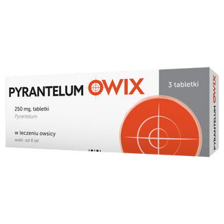 Pyrantelum OWIX 250 mg, 3 tabletki - zdjęcie produktu