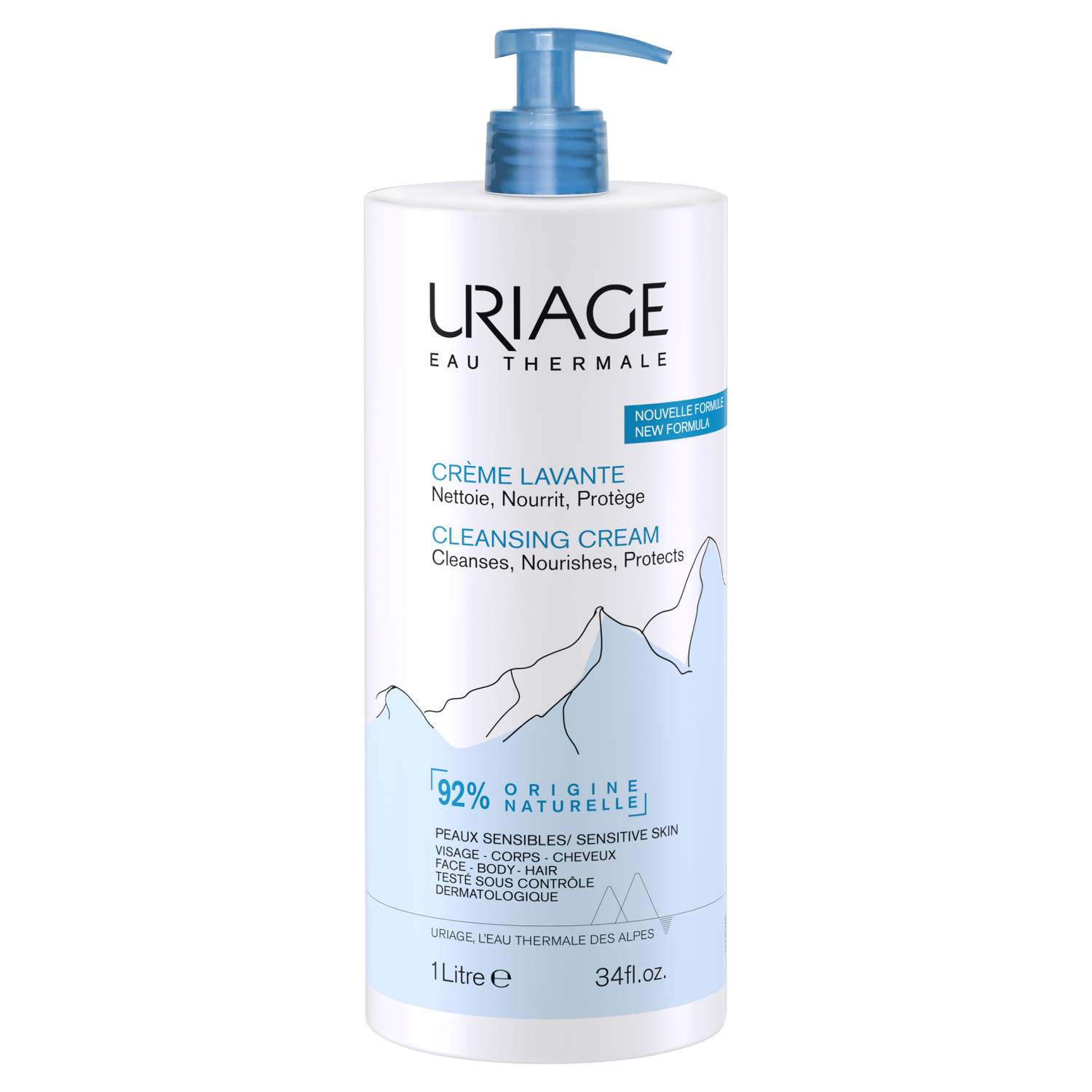 Uriage Uriage Creme Lavante, Creme zur Gesichtsreinigung und Körper, 1000 ml — Inhaltsstoffe und Bewertung