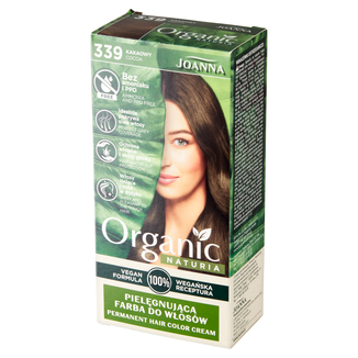 Joanna Naturia Organic, farba pielęgnująca do włosów, 339 kakaowy, 100 g - zdjęcie produktu