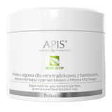 Apis Professional Acne-Stop, maska algowa dla cery trądzikowej, z bambusem, zieloną herbatą i czarnym błotem z Morza Martwego, 100 g - miniaturka zdjęcia produktu