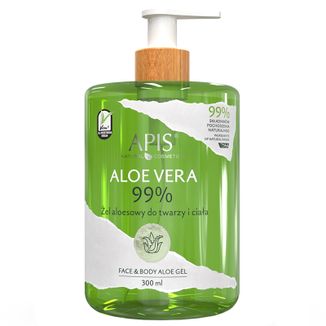 Apis Natural Aloe Vera, żel aloesowy do twarzy i ciała, 300 ml - zdjęcie produktu