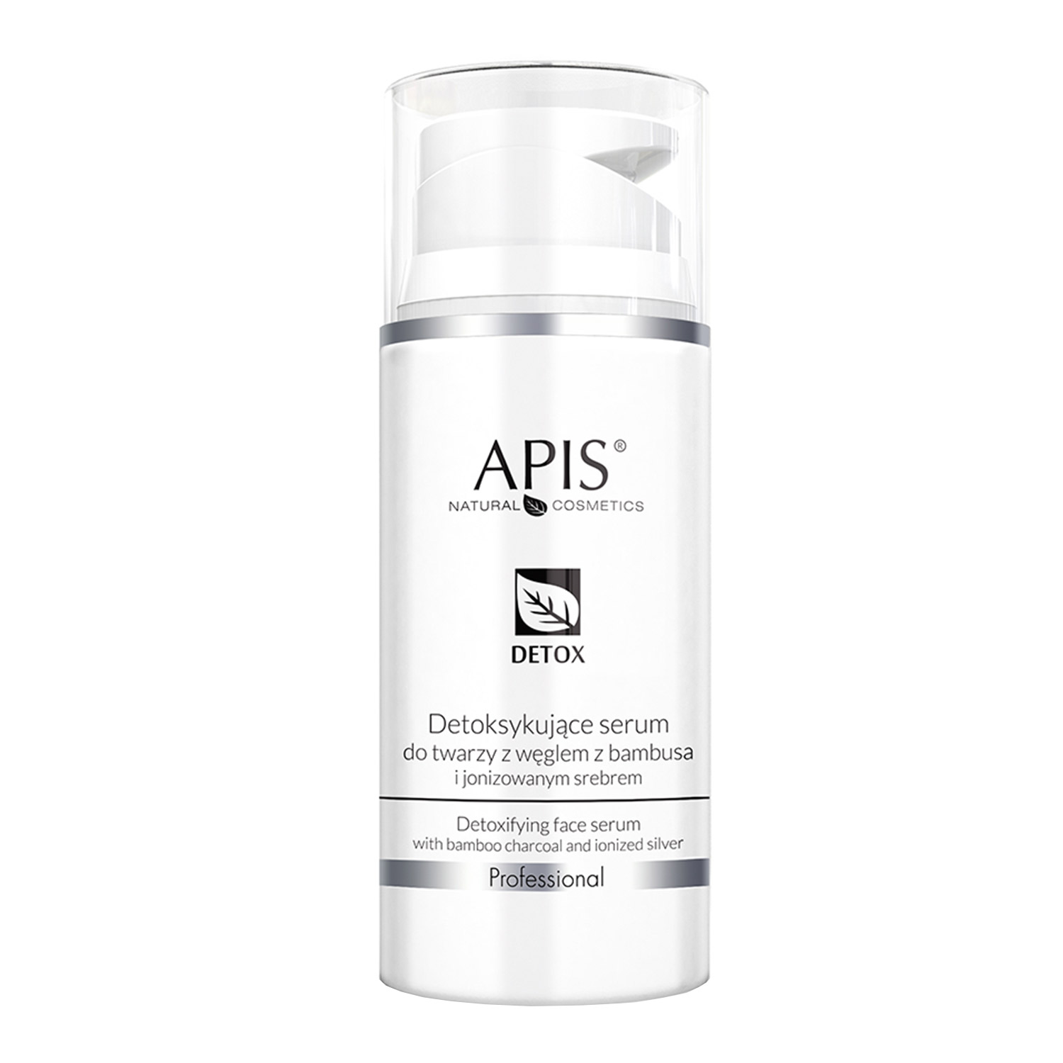 Nieznana Apis Professional Detox, detoksykujące serum do twarzy, z węglem bambusa i jonizowanym srebrem, 100 ml