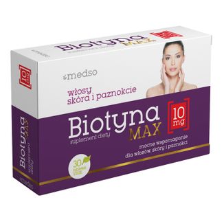 Medso Biotyna Max 10 mg, 30 tabletek - zdjęcie produktu