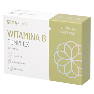 SEMA Lab Witamina B Complex, 60 tabletek powlekanych USZKODZONE OPAKOWANIE - zdjęcie produktu
