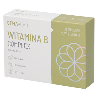 SEMA Lab Witamina B Complex, 60 tabletek powlekanych - zdjęcie produktu