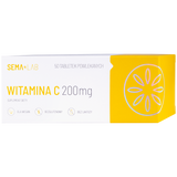 SEMA Lab Witamina C 200 mg, 50 tabletek powlekanych USZKODZONE OPAKOWANIE - miniaturka zdjęcia produktu