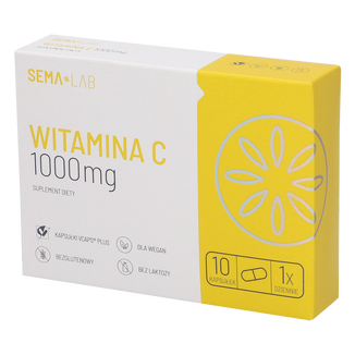 SEMA Lab Witamina C 1000 mg, 10 kapsułek celulozowych - zdjęcie produktu