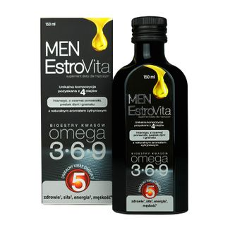 EstroVita Men, estry kwasów Omega 3-6-9, 150 ml - zdjęcie produktu