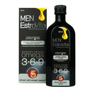 EstroVita Men, estry kwasów Omega 3-6-9, 250 ml - zdjęcie produktu