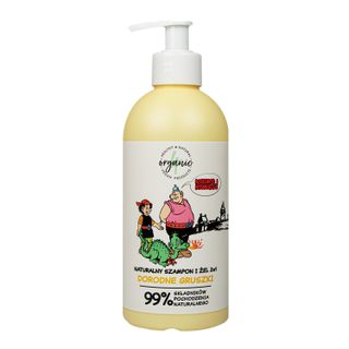 4Organic, naturalny szampon i żel 2w1, Kajko i Kokosz, dorodne gruszki, 350 ml - miniaturka  zdjęcia produktu