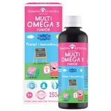 MultiOmega 3 Junior, płyn dla dzieci powyżej 3 lat, smak owoców tropikalnych, 250 ml USZKODZONE OPAKOWANIE - miniaturka zdjęcia produktu