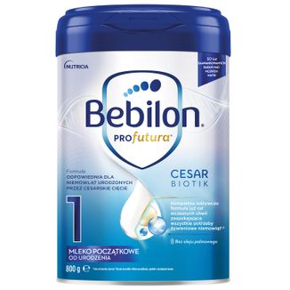 Bebilon Profutura CesarBiotik 1, mleko początkowe, od urodzenia, 800 g KRÓTKA DATA - zdjęcie produktu