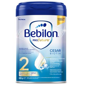 Bebilon Profutura CesarBiotik 2, mleko następne, po 6 miesiącu, 800 g USZKODZONE OPAKOWANIE - zdjęcie produktu