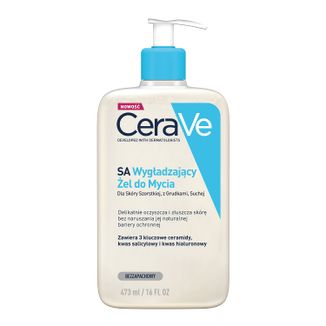 CeraVe SA, wygładzający żel do mycia, skóra sucha i szorstka, 473 ml - zdjęcie produktu