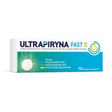 Ultrapiryna Fast C 500 mg + 250 mg, 10 tabletek musujących - miniaturka zdjęcia produktu