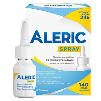 Aleric Spray 50 µg/ dawkę, aerozol do nosa, zawiesina, 140 dawek - zdjęcie produktu