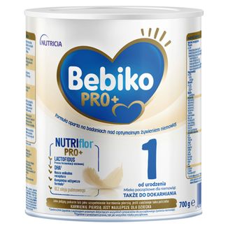 Bebiko Pro+ 1 Nutrriflor Pro+, mleko początkowe, od urodzenia, 700 g - zdjęcie produktu