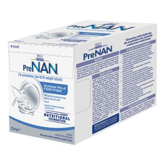 Nestle PreNAN, wzmacniacz mleka kobiecego dla wcześniaków oraz niemowląt o małej masie urodzeniowej, 1 g x 72 saszetki - zdjęcie produktu