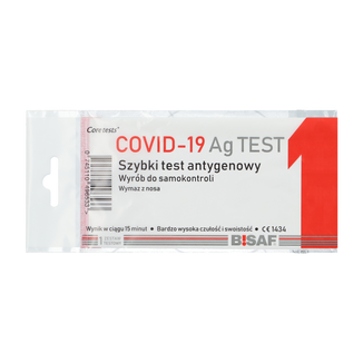 Bisaf, COVID-19 Ag Test, szybki test antygenowy COVID-19, 1 sztuka - zdjęcie produktu