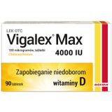 Vigalex Max 4000 IU, witamina D3, 90 tabletek USZKODZONE OPAKOWANIE - miniaturka zdjęcia produktu