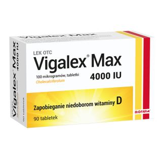 Vigalex Max 4000 IU, 90 tabletek - zdjęcie produktu