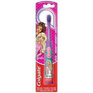 Colgate, szczoteczka elektryczna do zębów dla dzieci od 3 lat, Barbie, 1 sztuka - zdjęcie produktu