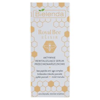 Bielenda Royal Bee Elixir, aktywnie rewitalizujące serum przeciwzmarszczkowe, cera dojrzała i wrażliwa, 30 ml - zdjęcie produktu