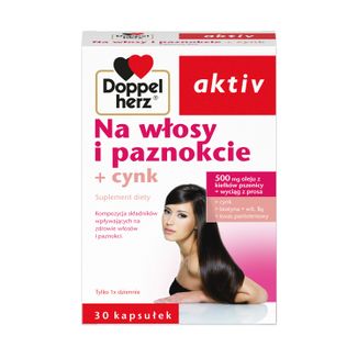 Doppelherz aktiv Na Włosy i Paznokcie, 30 kapsułek - zdjęcie produktu