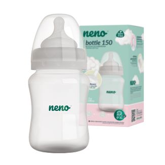 Neno Bottle, butelka antykolkowa ze smoczkiem, od urodzenia, 150 ml - zdjęcie produktu
