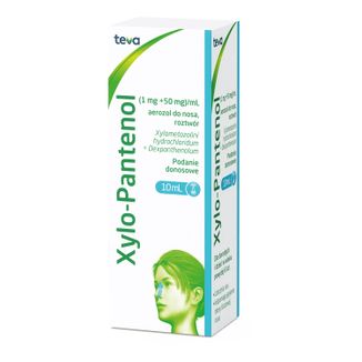 Xylo-Pantenol (1 mg + 50 mg)/ ml, aerozol do nosa, roztwór, 10 ml - zdjęcie produktu