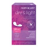 Natracare Dry & Light, wkładki urologiczne na nietrzymanie moczu z ekologicznej bawełny, Slim, 20 sztuk - miniaturka zdjęcia produktu