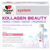 Doppelherz System Kollagen Beauty, smak liczi i melona, 25 ml x 30 ampułek USZKODZONE OPAKOWANIE - miniaturka zdjęcia produktu