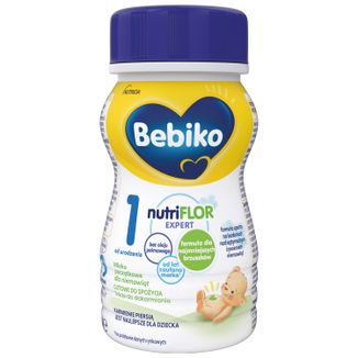 Bebiko 1 Nutriflor Expert, mleko początkowe gotowe do spożycia, od urodzenia, 200 ml - zdjęcie produktu